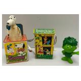 Misc. Vintage Toys Including Sprout, Snoopy & Fisher-Price (Snoopy Missing Ears)