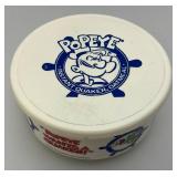 Vintage Popeye The Sailor Man Bubble Gum Machine & Cereal Bowl With Lid