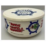 Vintage Popeye The Sailor Man Bubble Gum Machine & Cereal Bowl With Lid