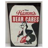 Framed HAMM"S Beer Litter Bag Cut-Out