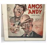 Vintage Amos & Andy Framed Picture 11" x 14"