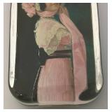 Vintage Glass Coca-Cola Paperweight & Minature Pewter Train