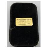 Vintage Glass Coca-Cola Paperweight & Minature Pewter Train