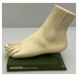 Vintage INDOCIN (Indomethacin/MSD) Anatomical Foot Model 8" L x 7 1/2" H x 4 1/2" Wide