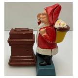 Misc. Vintage Santa Clause Toys Including Cast Iron Mechanical Bank