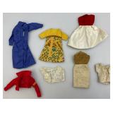 Misc. Vintage Barbie Items Including KEN Doll,. Framed Picture And Cloths