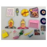 Misc. Vintage Barbie Items Including KEN Doll,. Framed Picture And Cloths