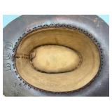Viintage Leather Indiana Jones Style Hat (BUD) Stamped Under Rim