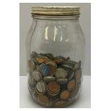 Large Group Of Vintage Cork Lined Beer Bottle Caps Some Say Home Use Grown