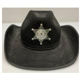 Vintage Policemans Cap & Kids Felt Cowboy Hat