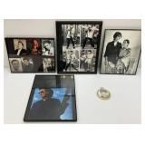 Misc. Framed Famous People Pictures Including Elvis, John Lennon & George Harrison