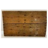 Two Primitive Wooden Display Shelves 1= 11" x 5" 1= 11 3/4" x 19 3/4"