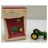 Misc. Tractor Collectibles Including JOHN DEERE Tin Sign, License Plate & More