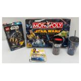 Misc. Pre-owned  STAR WARS Collectibles Including Lego, Monopoly & More