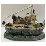 LEMAX Signature Collection SPOOKY TOWN Phantom Cruise Ship With Sounds In Original box (Works)