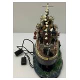 LEMAX Signature Collection SPOOKY TOWN Phantom Cruise Ship With Sounds In Original box (Works)