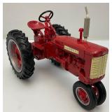 Vintage McCormick Farmall Die-Cast Tractor With Plastic Wagon