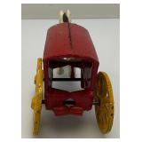 Misc. Vintage Toys & porcelain Dolls Including Cast Iron Ice Buggy With Horse & More