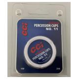 Winchester & CCI No.11 Black Powder Percussion Caps 100 Per Pack (NIB)