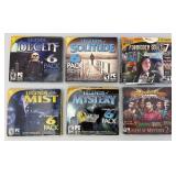 Vintage Misc. CD Rom Computer Games Including The Palm Of Zoroaster And More