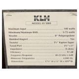Vintage KLH Model AV 3000 140 Watt Bookshelf Speakers