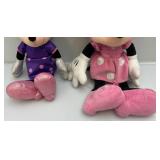 Misc. Mickey, Minnie Mouse And Donald Duck Plush Toys (Smallest 13"