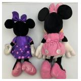 Misc. Mickey, Minnie Mouse And Donald Duck Plush Toys (Smallest 13"