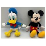 Misc. Mickey, Minnie Mouse And Donald Duck Plush Toys (Smallest 13"