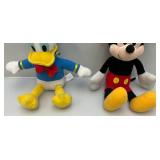 Misc. Mickey, Minnie Mouse And Donald Duck Plush Toys (Smallest 13"