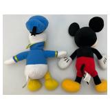 Misc. Mickey, Minnie Mouse And Donald Duck Plush Toys (Smallest 13"