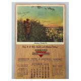 Vintage 1942 & 1947 MINNESOTA Paper & Cordage Calendar Pamplets (In Protective Sleeve)