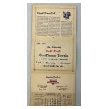 Vintage 1942 & 1947 MINNESOTA Paper & Cordage Calendar Pamplets (In Protective Sleeve)