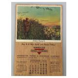 Vintage 1942 & 1947 MINNESOTA Paper & Cordage Calendar Pamplets (In Protective Sleeve)