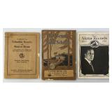 Misc. VIntage Columbia & Victor Records Music Menus & more