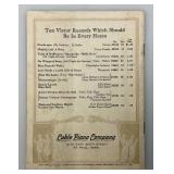 Misc. VIntage Columbia & Victor Records Music Menus & more