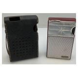 Vintage Oritone Transistor Radio With Carrying Case (Works)