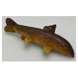 Vintage Handmade Spearing Lure Signed Wellis 9 1/2"