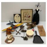 Misc. Vintage Iterms Including Metal Airplane And More