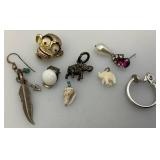 Misc. Vintage Costume Jewerly Including Elephant Necklace & More