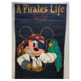 28" x 43" Mickey Mouse "A Pirates Life For Me" Flag