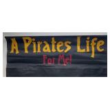 28" x 43" Mickey Mouse "A Pirates Life For Me" Flag