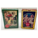 Misc. Vintage Coa-Cola Collectibles Including Sign, Playing Cards & More