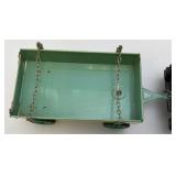 Vintage KDN Kovodruzstvo Nachod Czech Wind Up 3 Speed Tin Litho Tractor With Trailor (Works) With Schilling Key