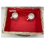 Picnic Time Brand Picnic Basket (Never Used) Missing Salt & Pepper Shakers And Turn buckle For Latch