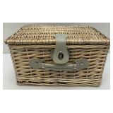 Picnic Time Brand Picnic Basket (Never Used) Missing Salt & Pepper Shakers And Turn buckle For Latch