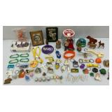 Misc.Vintage Miniature Key Chain Collectibles Lot & More