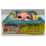 1982 Ben Cooper Walt Disney Character Costume "Snow Whte" In Original Box (Box Clear Plastic Torn & Box Show Wear