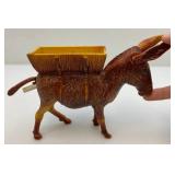 Vintage Plastic Donkey Cigarette Dispenser (Works) 7" x 7" x 2"