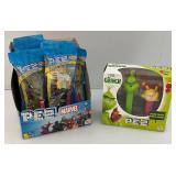 Vintage Marvel Pez Dispensers In Original Counter Display Box & The Grinch (NIB)