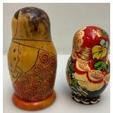Misc. Vintage Items Including Nesting Dolls, Red Wing Doe With Fawns? & More